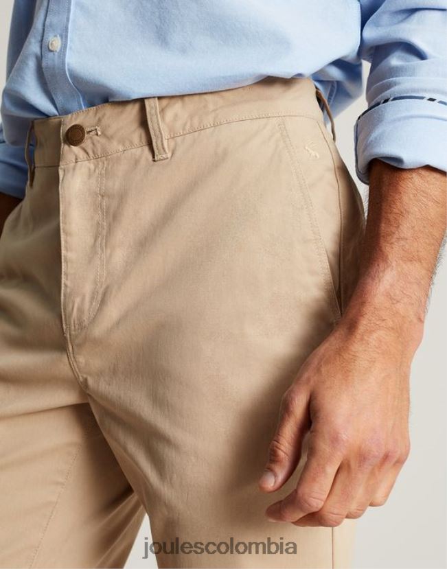 Joules vestir hombres pantalones chinos ajustados H0604R162 marrón