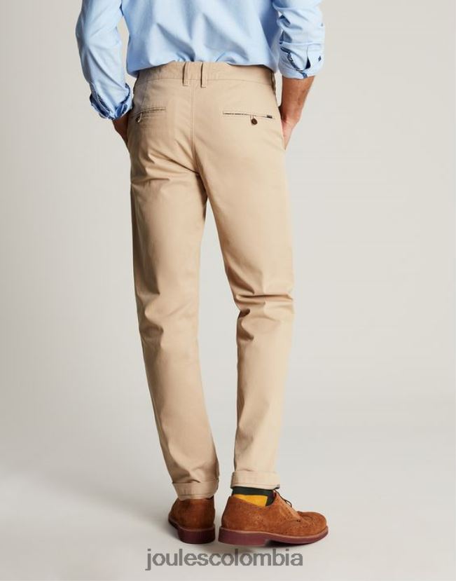 Joules vestir hombres pantalones chinos ajustados H0604R162 marrón