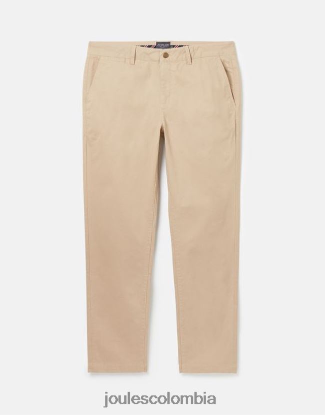 Joules vestir hombres pantalones chinos ajustados H0604R162 marrón