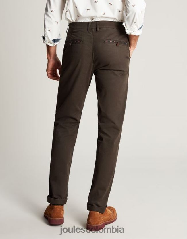 Joules vestir hombres pantalones chinos ajustados H0604R213 verde caqui