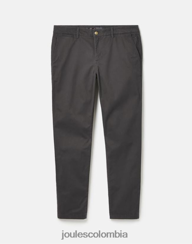 Joules vestir hombres pantalones chinos ajustados H0604R236 gris oscuro