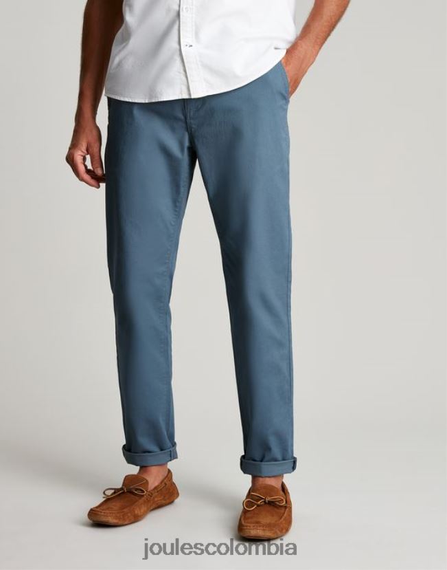 Joules vestir hombres pantalones chinos ajustados H0604R240 azul