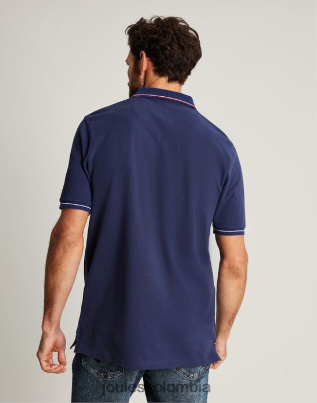 Joules vestir hombres camisa polo H0604R237 azul profundo