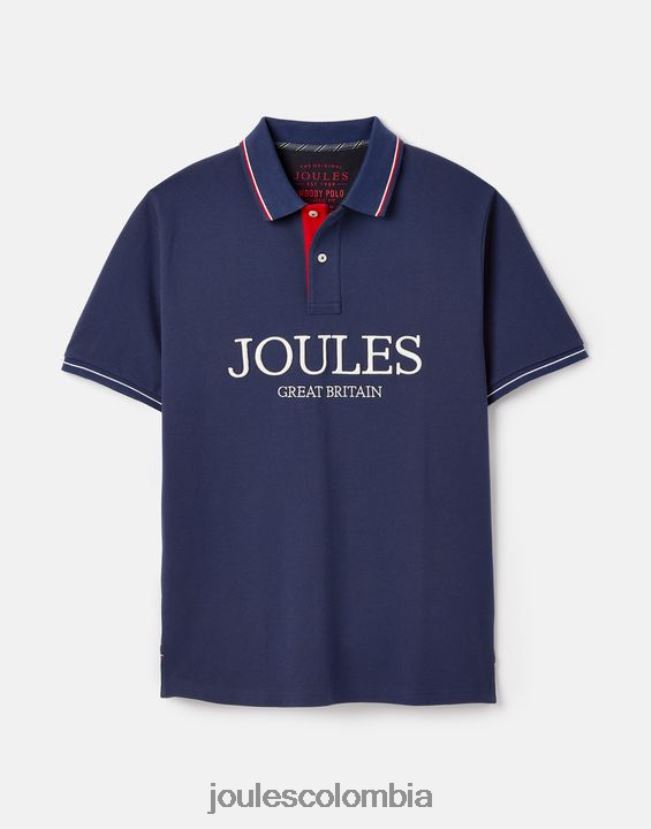 Joules vestir hombres camisa polo H0604R237 azul profundo