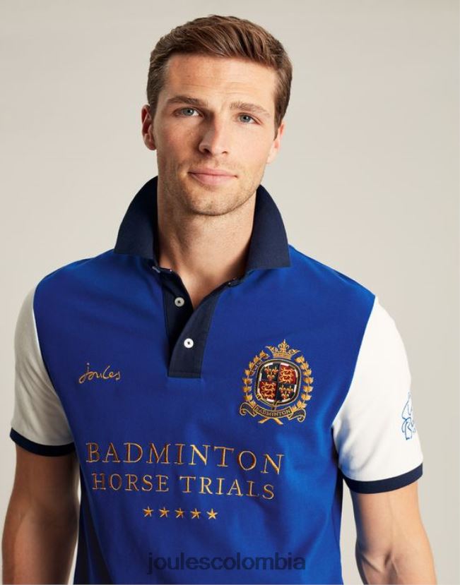 Joules vestir hombres polo de bádminton H0604R176 azul