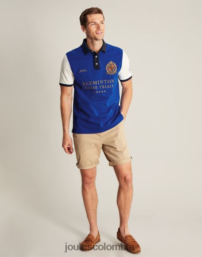 Joules vestir hombres polo de bádminton H0604R176 azul