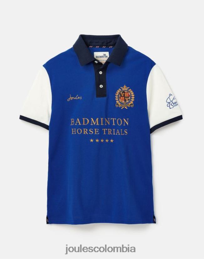 Joules vestir hombres polo de bádminton H0604R176 azul