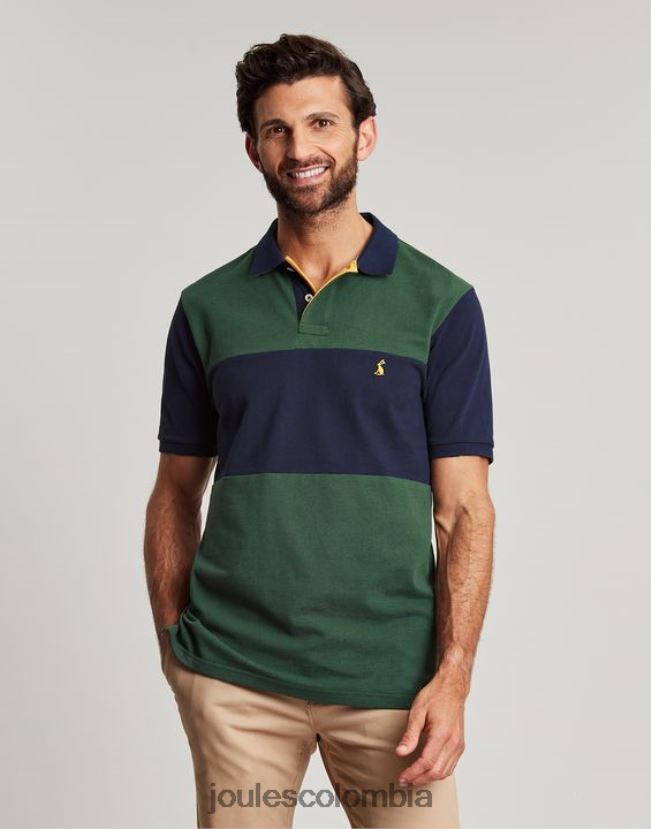 Joules vestir hombres polo de madera H0604R173 verde oscuro