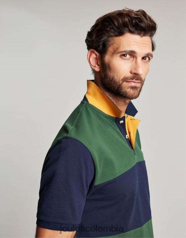 Joules vestir hombres polo de madera H0604R173 verde oscuro