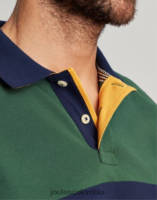 Joules vestir hombres polo de madera H0604R173 verde oscuro