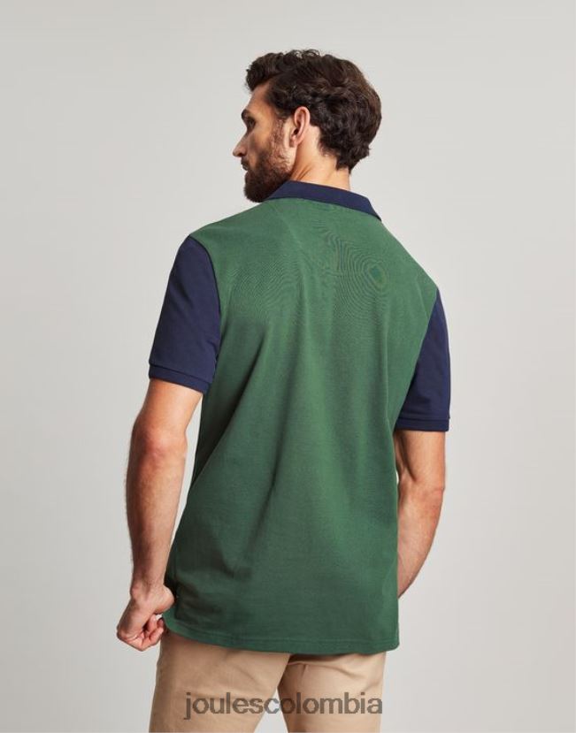 Joules vestir hombres polo de madera H0604R173 verde oscuro