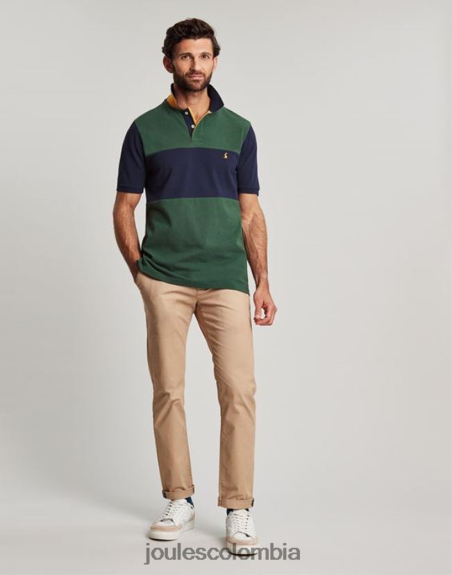 Joules vestir hombres polo de madera H0604R173 verde oscuro