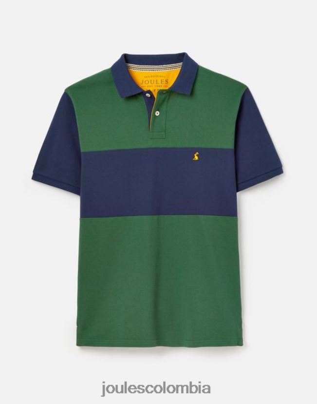 Joules vestir hombres polo de madera H0604R173 verde oscuro