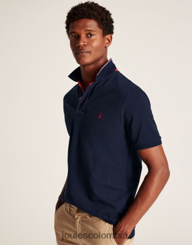 Joules vestir hombres polo de madera H0604R181 marina francesa