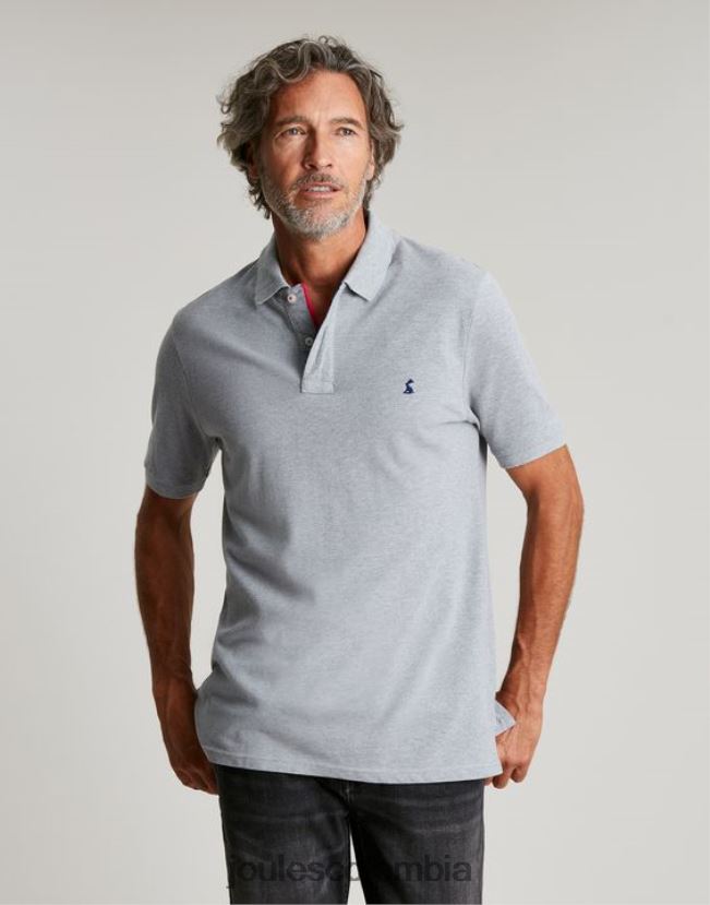 Joules vestir hombres polo de madera H0604R182 marga gris