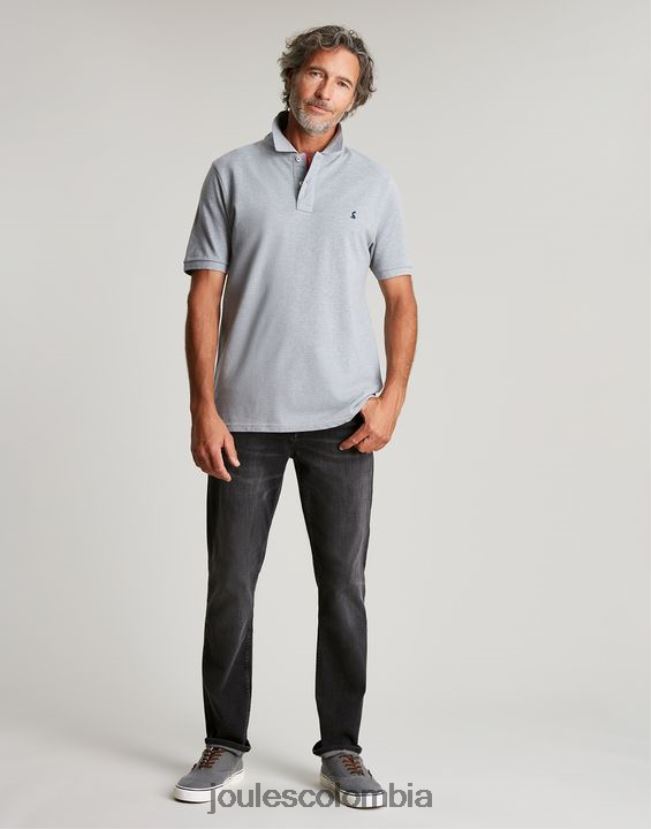 Joules vestir hombres polo de madera H0604R182 marga gris