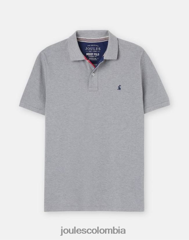 Joules vestir hombres polo de madera H0604R182 marga gris