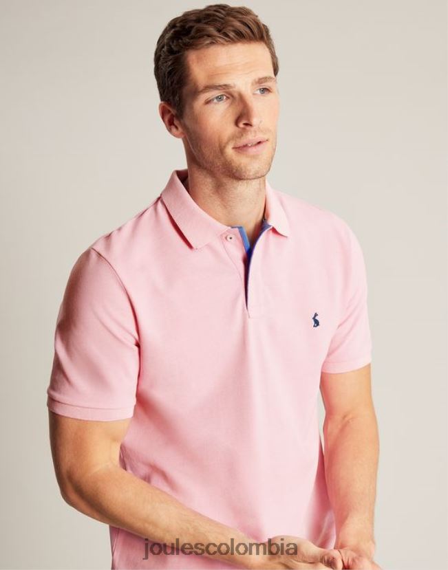 Joules vestir hombres polo de madera H0604R183 Rosa claro