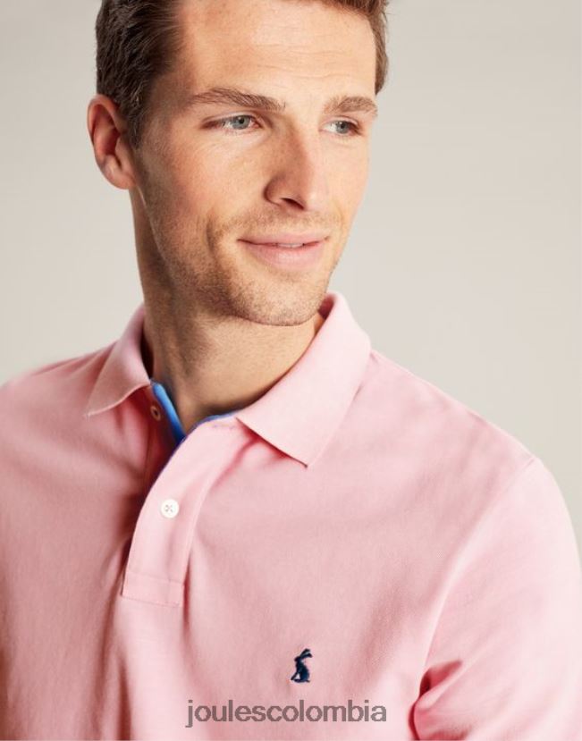 Joules vestir hombres polo de madera H0604R183 Rosa claro