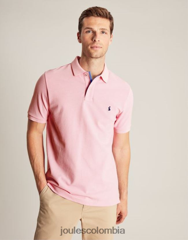 Joules vestir hombres polo de madera H0604R183 Rosa claro