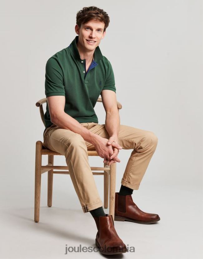 Joules vestir hombres polo de madera H0604R192 verde oscuro