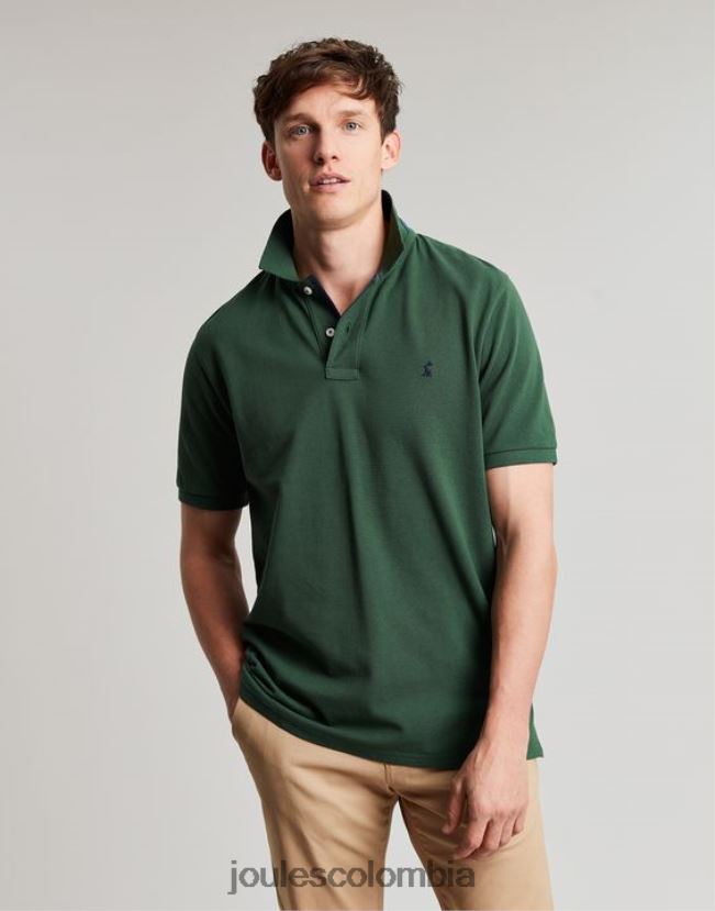 Joules vestir hombres polo de madera H0604R192 verde oscuro