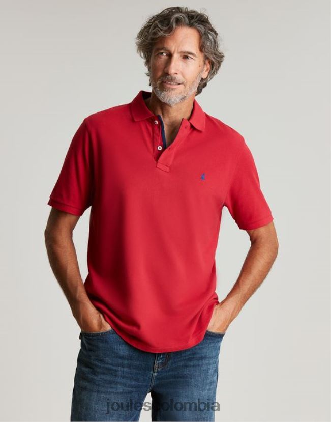 Joules vestir hombres polo de madera H0604R193 chile rojo