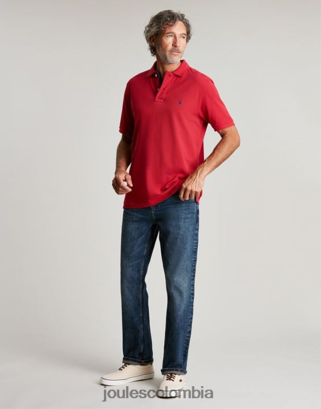 Joules vestir hombres polo de madera H0604R193 chile rojo