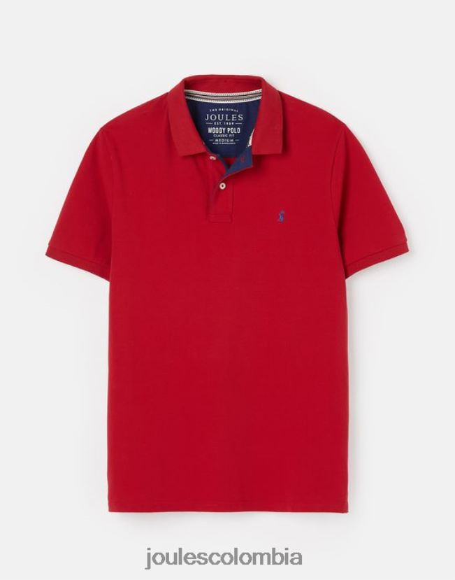 Joules vestir hombres polo de madera H0604R193 chile rojo