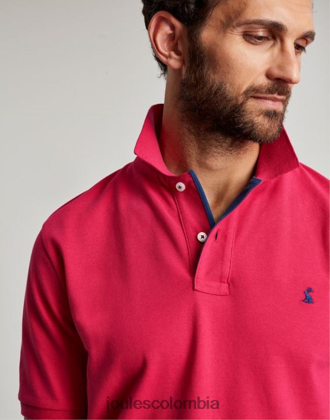 Joules vestir hombres polo de madera H0604R196 frambuesa profunda