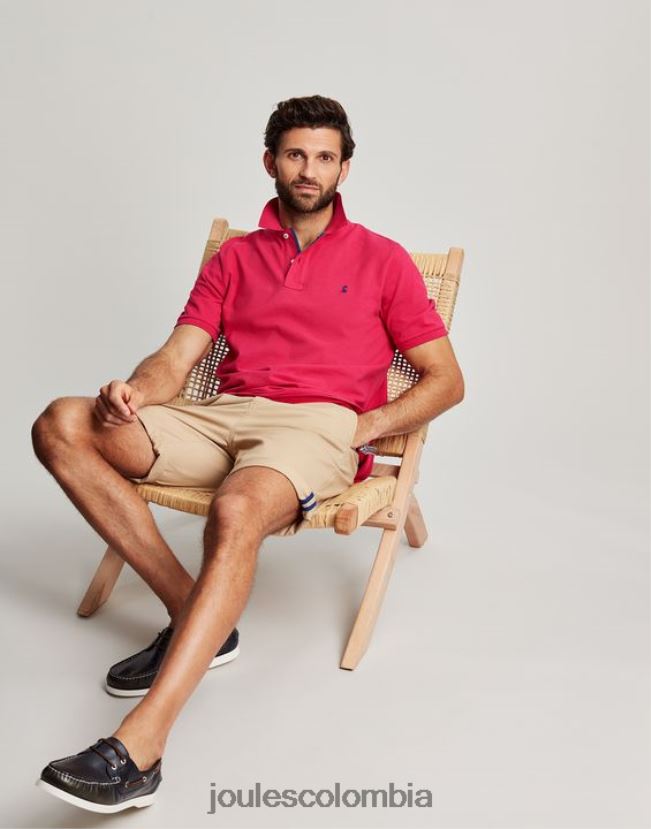 Joules vestir hombres polo de madera H0604R196 frambuesa profunda