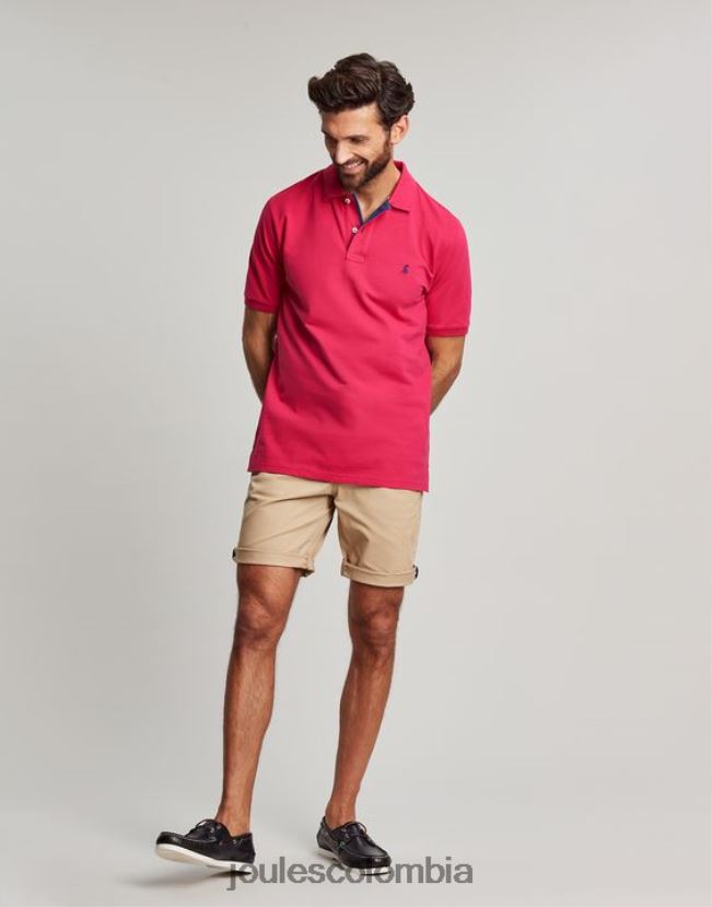 Joules vestir hombres polo de madera H0604R196 frambuesa profunda