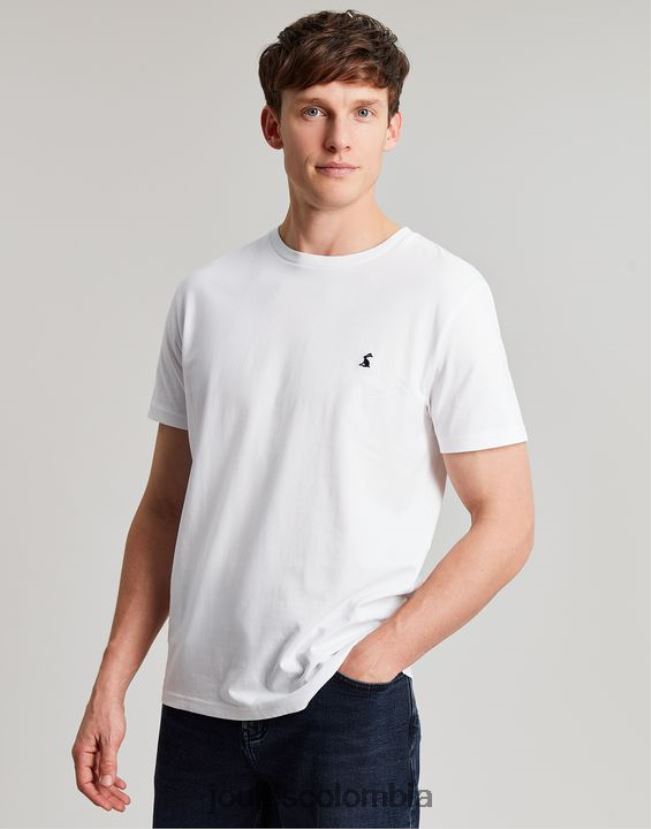 Joules vestir hombres camiseta de punto denton H0604R166 blanco