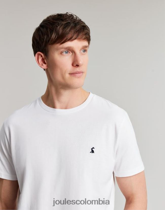 Joules vestir hombres camiseta de punto denton H0604R166 blanco