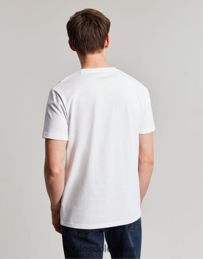 Joules vestir hombres camiseta de punto denton H0604R166 blanco