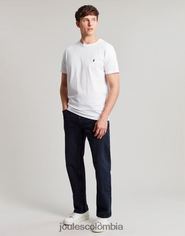 Joules vestir hombres camiseta de punto denton H0604R166 blanco