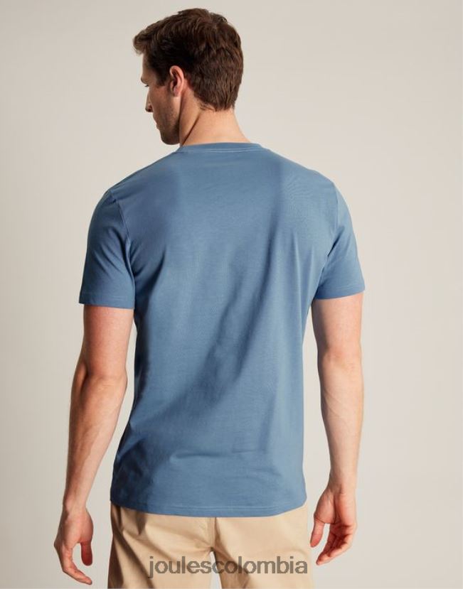 Joules vestir hombres camiseta denton H0604R191 azul