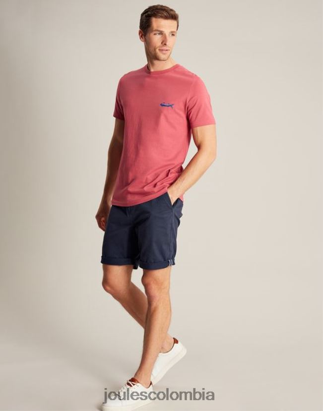 Joules vestir hombres camiseta flynn H0604R180 rosa