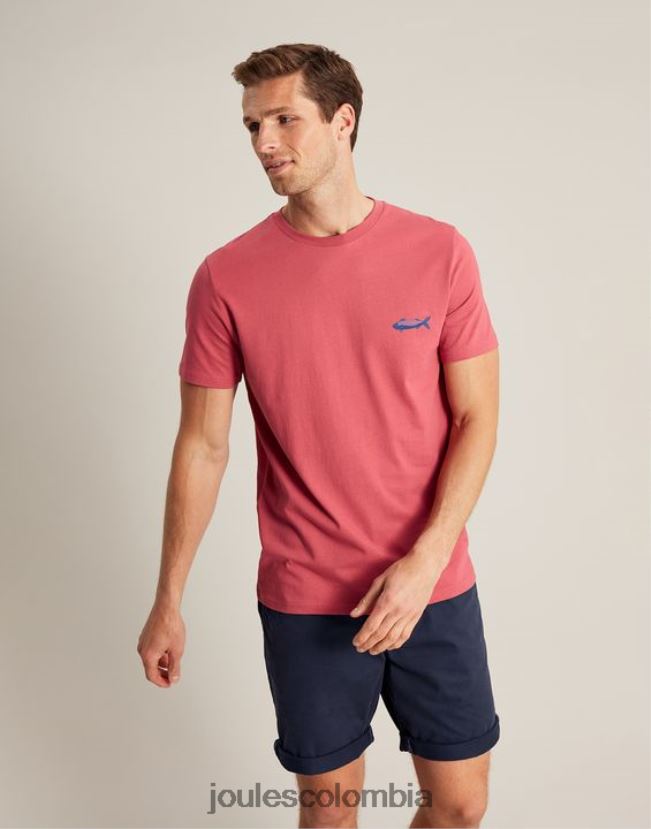 Joules vestir hombres camiseta flynn H0604R180 rosa