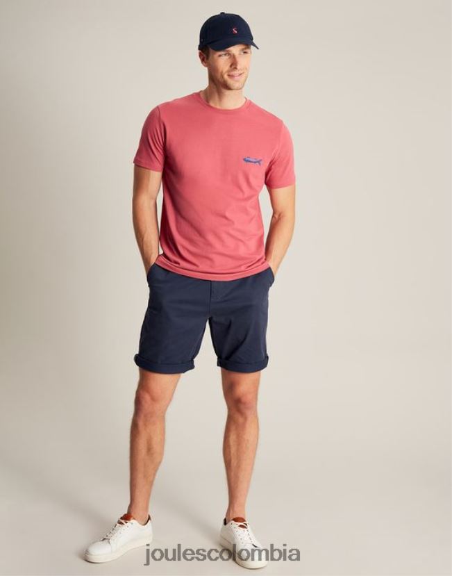 Joules vestir hombres camiseta flynn H0604R180 rosa