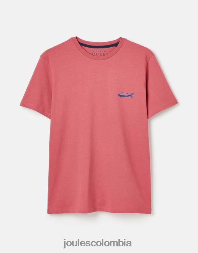 Joules vestir hombres camiseta flynn H0604R180 rosa