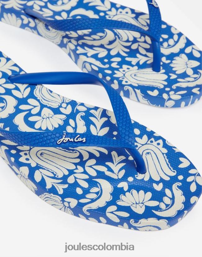 Joules calzado mujer chanclas sunvale H0604R152 mosaico indio azul