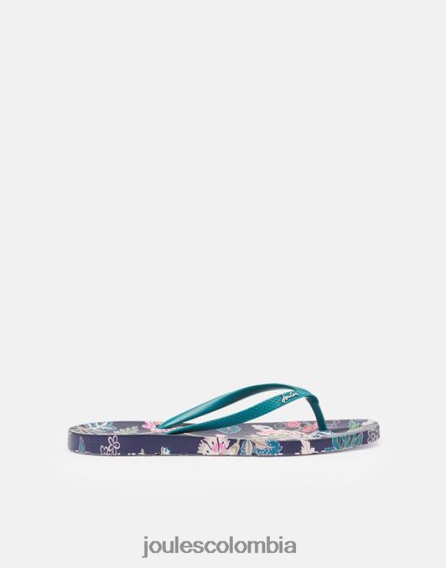 Joules calzado mujer chanclas sunvale H0604R154 floral azul marino