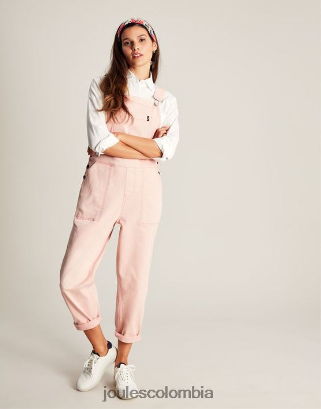 Joules vestir mujer peto de mezclilla rampling H0604R109 rosa