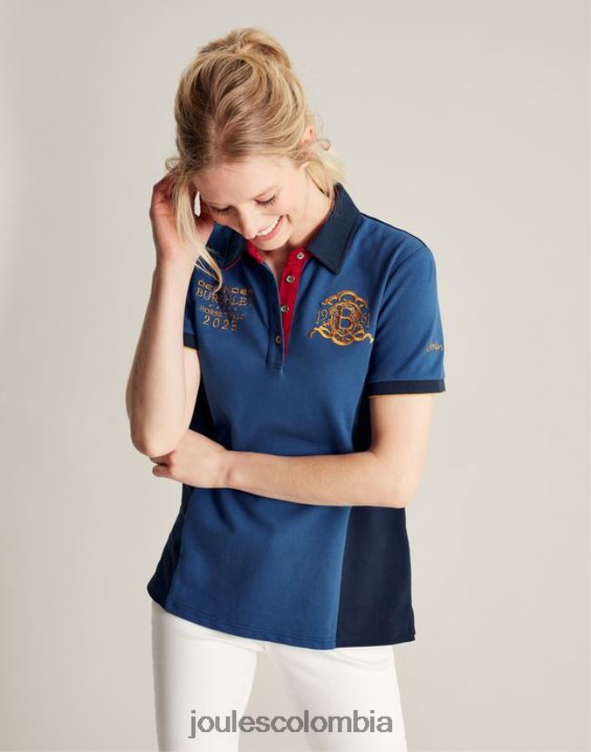 Joules vestir mujer polo de burgley H0604R114 azul oscuro