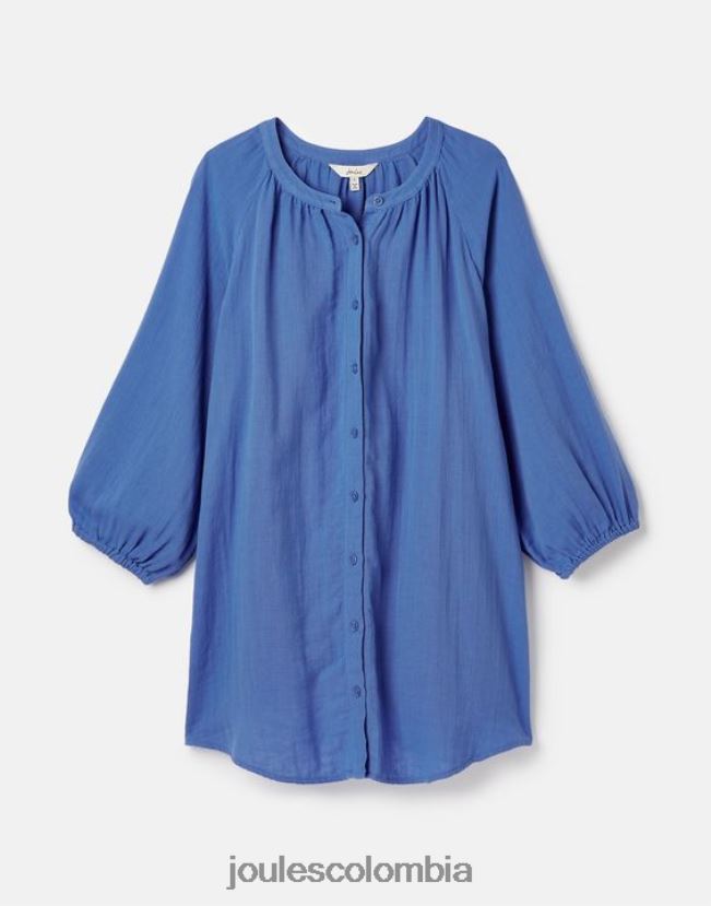 Joules vestir mujer blusa con botones Calais H0604R121 etnblu