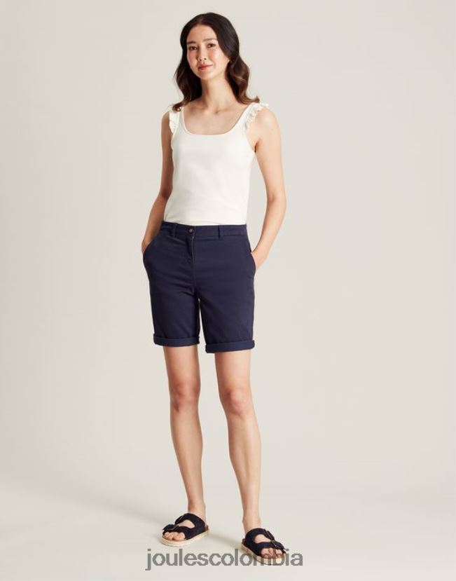 Joules vestir mujer tanque de volantes claire H0604R130 crema