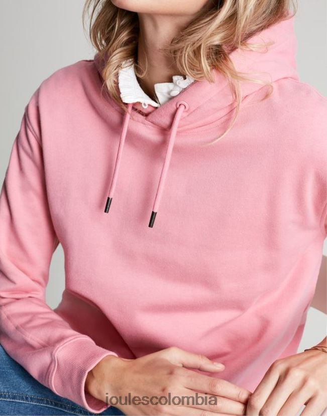 Joules vestir mujer sudadera katie relajada con capucha H0604R67 rosa