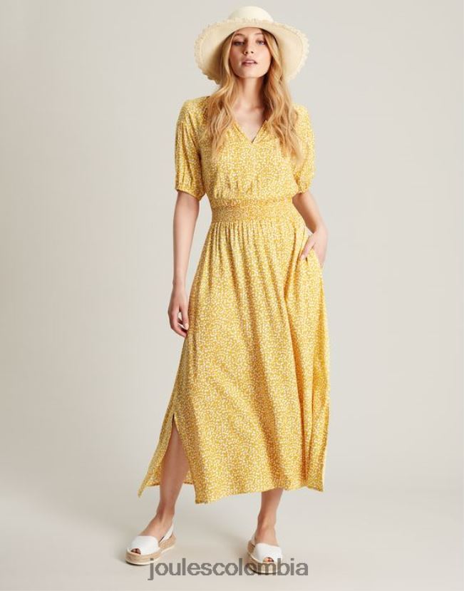 Joules vestir mujer vestido rochelle H0604R43 mancha amarilla