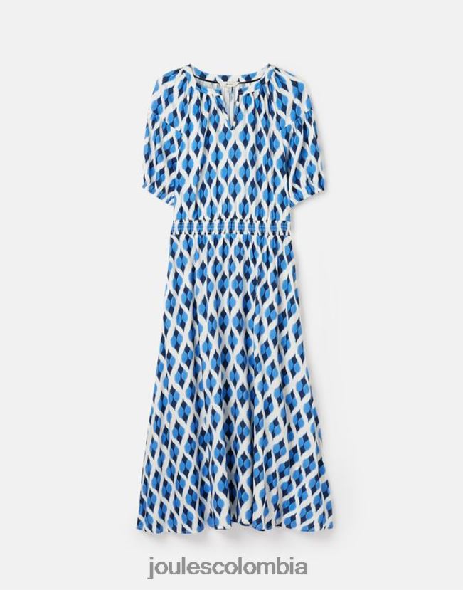 Joules vestir mujer vestido rochelle H0604R48 ikat azul